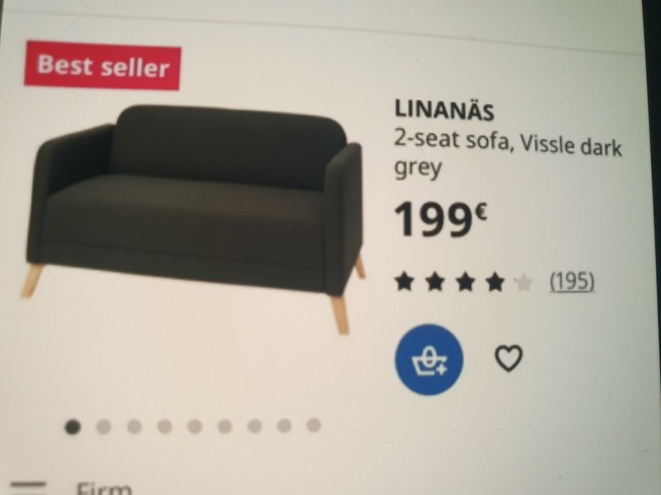 2 sofás pretos ikea
