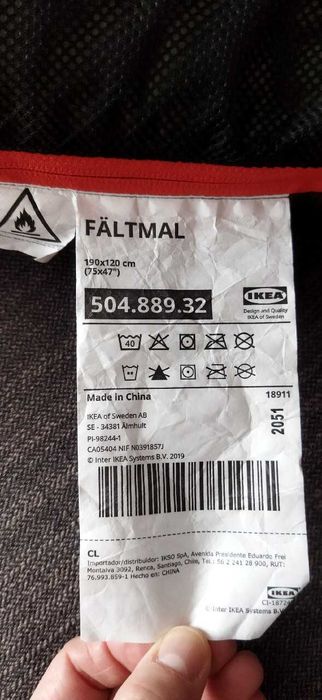 IKEA FALTMAL nakrycie śpiwór plaża ognisko piknik