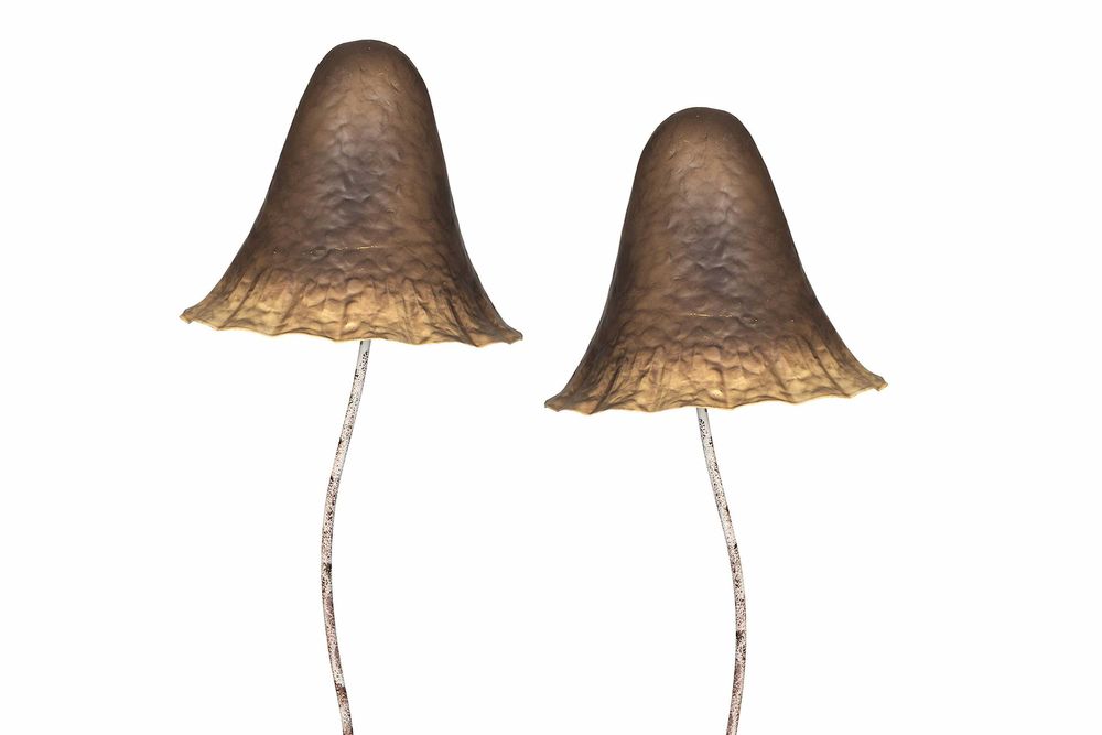 Grzyb grzybek na piku dekoracja metalowa h69cm. 100178