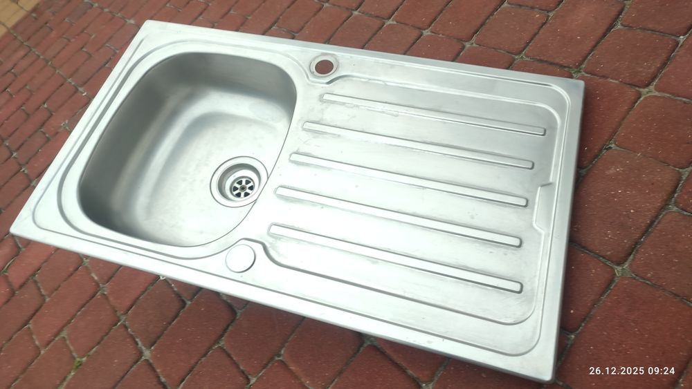 Zlew Jednokomorowy z ociekaczem 80cm