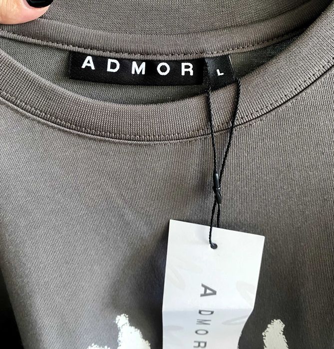 ADMOR Szary T-shirt
