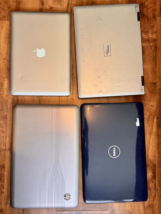 4x laptop dell fujitsu-siemens macbook hp