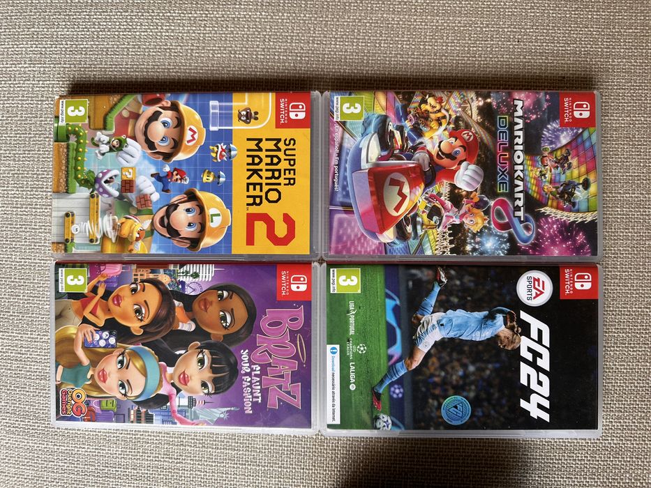 Nintendo Switch + Comandos + Jogos