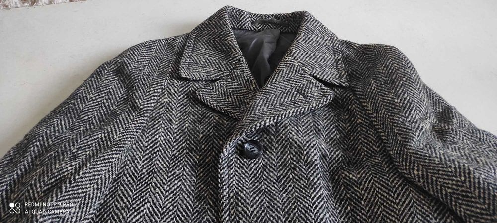 CALEDON TWEED Płaszcz Vintage Ireland  Premium M/L