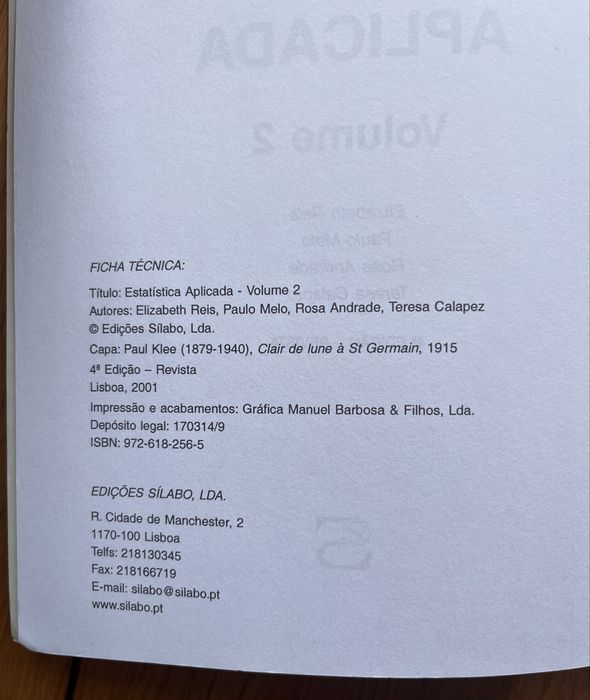 Livro estatistica aplicada volume 2