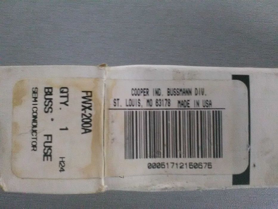 Bezpieczniki BUSSMANN FWX-200A 250vac / dc