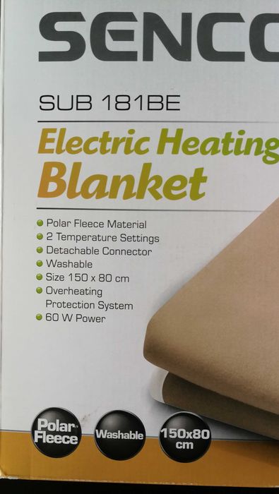 Koc/prześcieradło elektryczne SENCOR SUB 181 BE - pomysł na prezent
