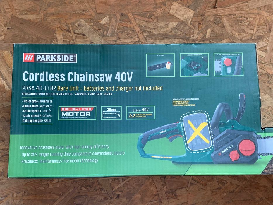 Акумуляторна ланцюгова пила Parkside PKSA 40-Li B2