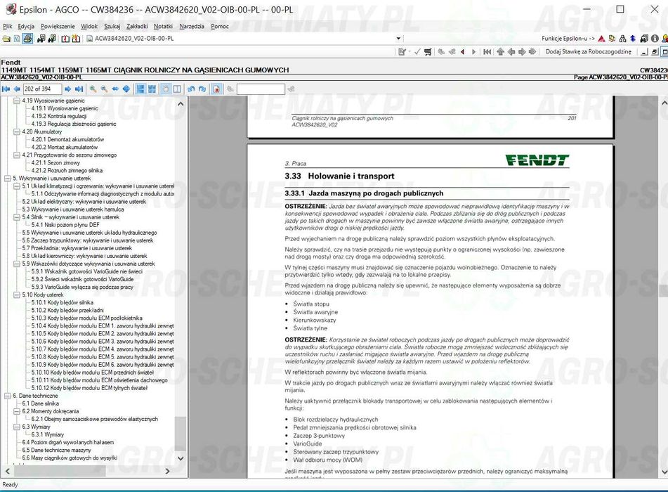 AGCO Instrukcja Napraw PAKIET Serwisówki ASO Massey Ferguson Valtra