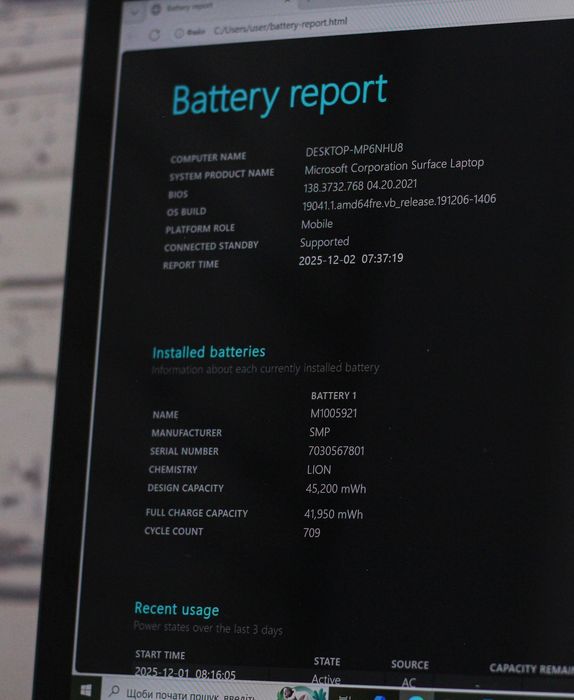 Ноутбук Microsoft Surface Laptop