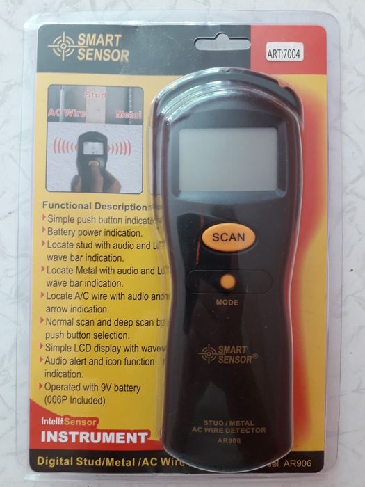 Детектор прихованої проводки, дерева, металу.