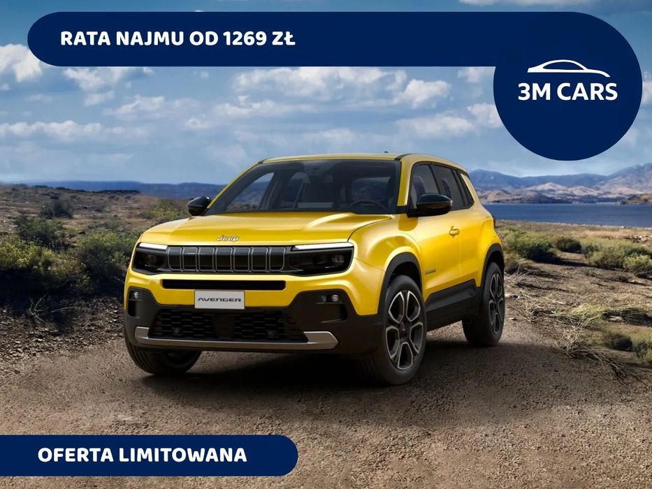 Jeep Avenger RATA NAJMU OD 1239zł, Dostępne różne kolory, Wersja Summit