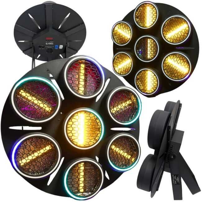 EVOLIGHTS LUMEN 7 RING 7x30W WW 224x0,5W/31x0,2W lampa sceniczna retro