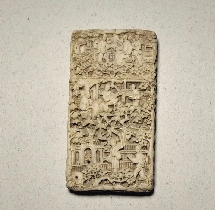 Antiga invulgar Cartoneira Chinesa china Cantão Cantonesa.séc.XIX (A4)