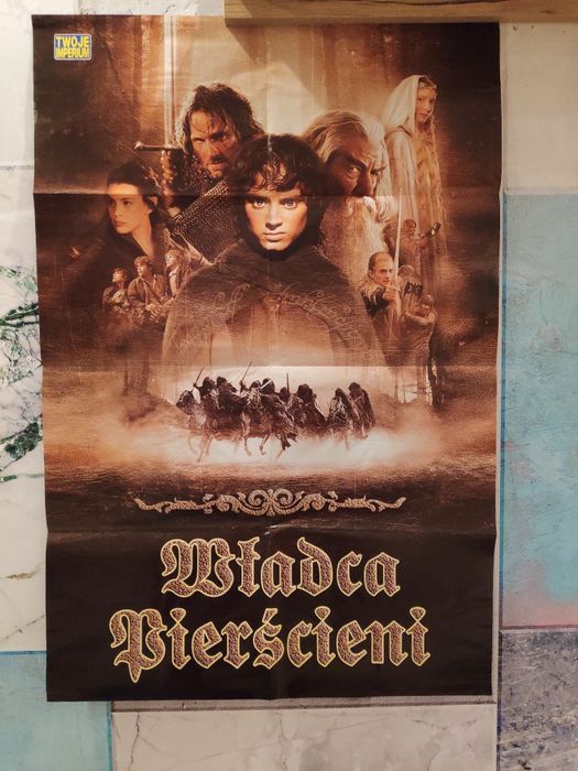 Plakat "Władca Pierścieni Drużyna Pierścienia"  2001r. unikat