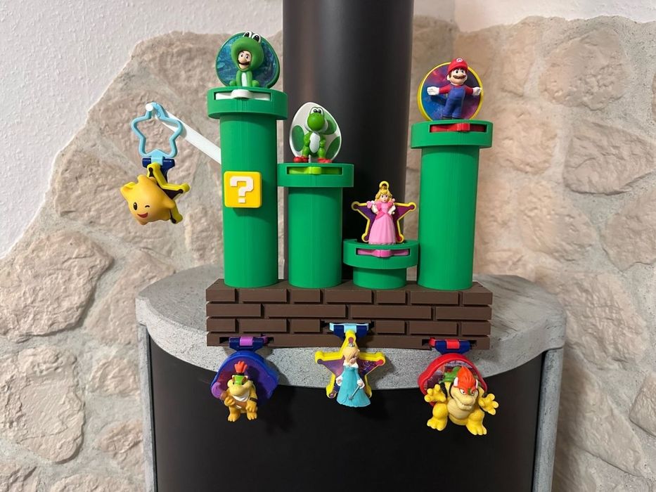 Expositor suporte temático Super Mario Galaxy McDonalds