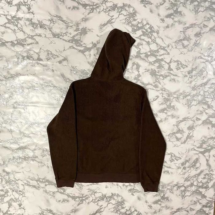 Brązowa bluza polar Gap sherpa fleece hoodie vintage y2k