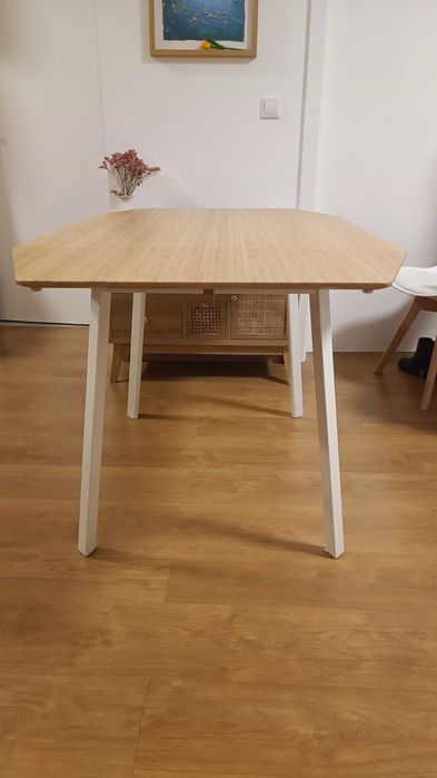 Mesa extensível IKEA bambu