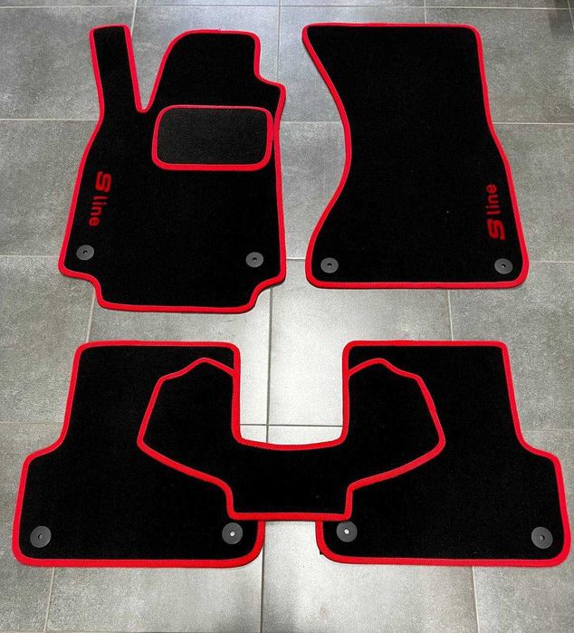 Ворсові коврики для Ауді\ Q4 e-tron\ A6\ A4\ A8\ A7\ Q3\ Q5\ Q7\поліки