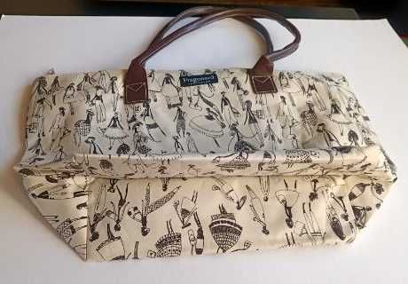 Torba damska na ramię FRAGONARD, lekka A4, poliester, NOWA.