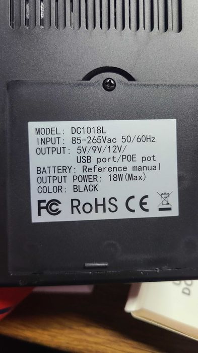 ДБЖ UPS для роутера DC 1018L 18W (без акумуляторів 18650)