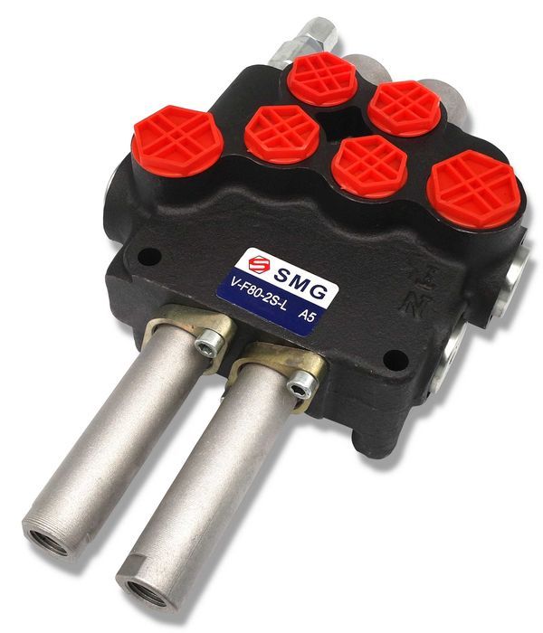 ROZDZIELACZ 80L 2 Sekcje 2x Dźwignia Linki 1500 mm Zestaw Tura [8943]