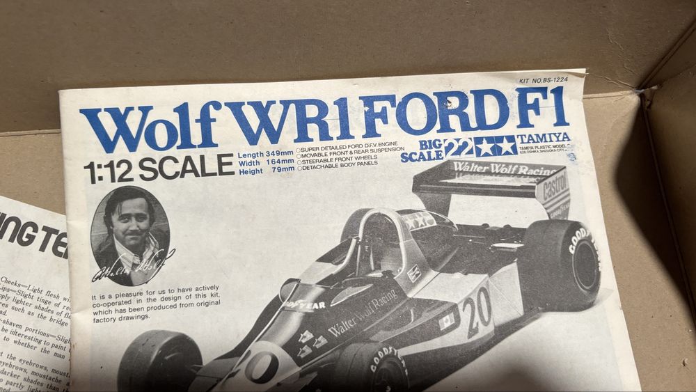 Kit modelismo Wolf WR1 Ford F1 de 1978