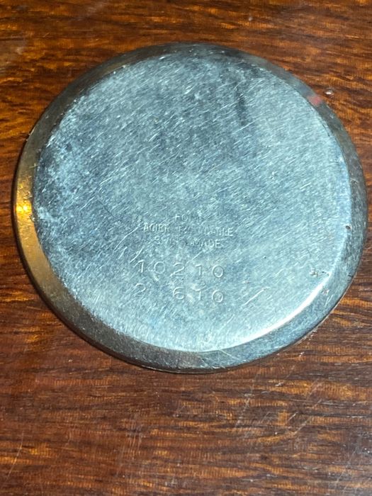 Relógio Suíço Oriental Chronometre Antimagnetic Plaquet Ouro Trabalha