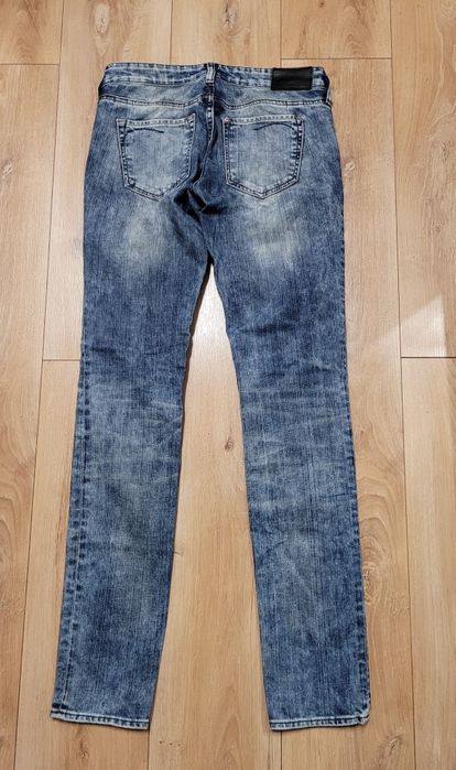 Jeansy damskie slim leg poprzecierane H&M roz 27 36/S/8