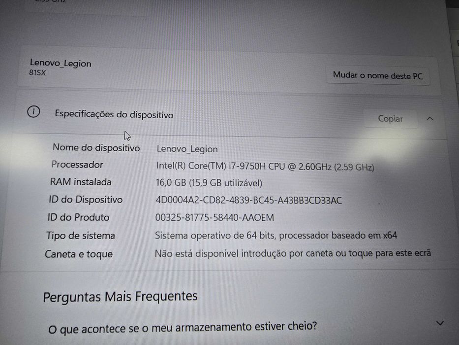 Lenovo Legion y540 - i7 9750H - RTX 2060