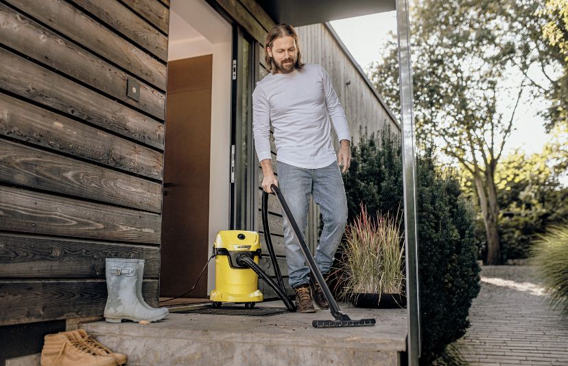 KARCHER ODKURZACZ PRZEMYSŁOWY do gruzu popiołu bezworkowy dmuchawa