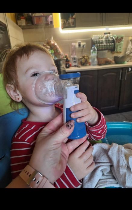 Inhalator  Nebulizator Akumulqtorowy siateczkowy, nebulizer ,nawilżacz