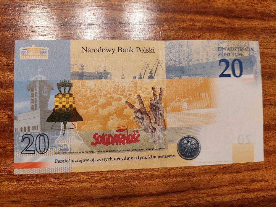 Banknot kolekcjonerski 20 zł, Lech Kaczyński, Warto być Polakiem.