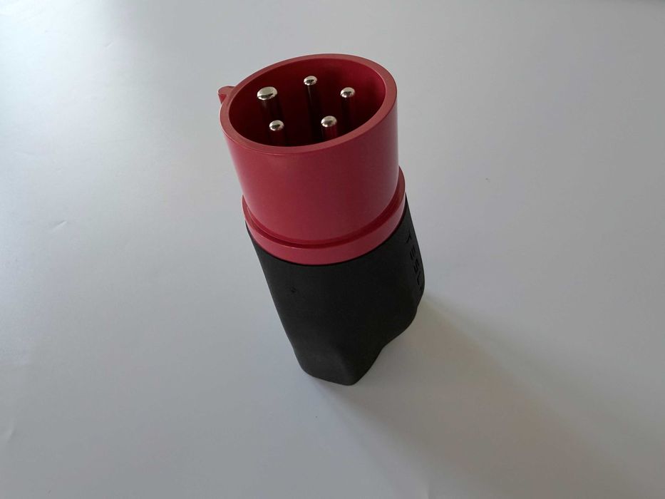 Адаптер, перехідник трьохфазний Tesla 3х16A (червоний) для Mobile Connector gen 1, оригінал