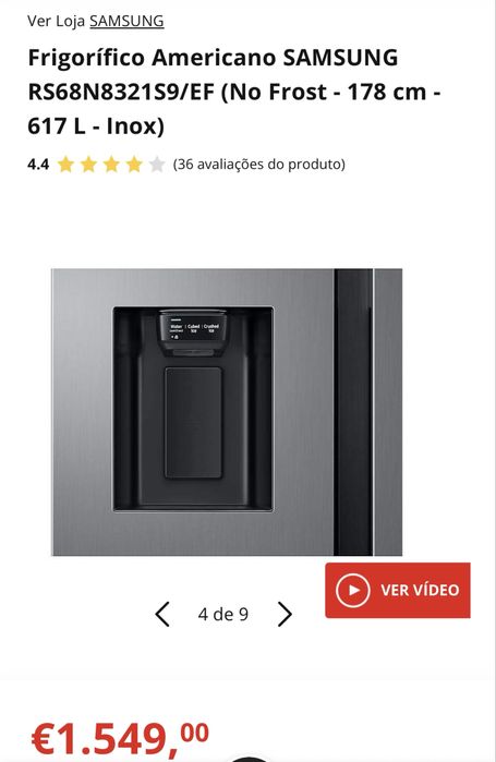 Frigorífico Americano SAMSUNG-No Frost