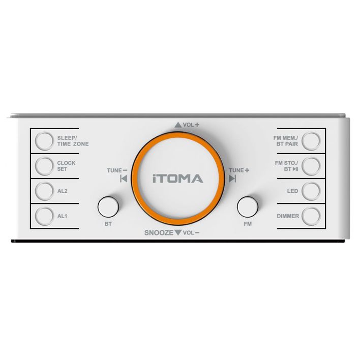 ITOMA Budzik radio z głośnikami Bluetooth CKS708