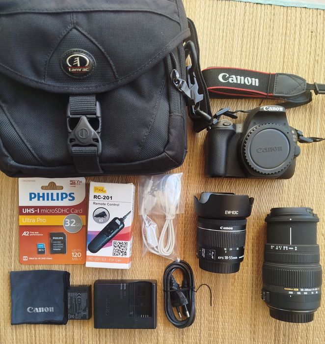 Canon 200D, 18-55mm STM e 50-200mm