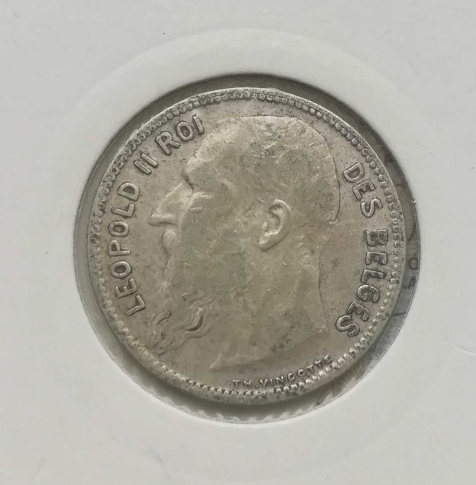 Monety srebrne zestaw 3 sztuk 1 frank Francja i Belgia srebro.