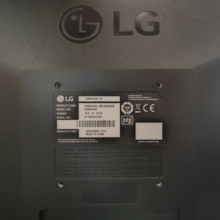 Monitor LG 22" Full HD IPS 75Hz FreeSync (LG 22MK430H-B)