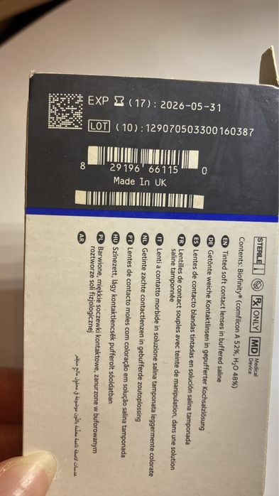 Soczewka kontaktowa Biofinity -4.00