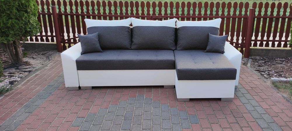 Kanapa Mateo z bokami. Narożnik z funkcją spania