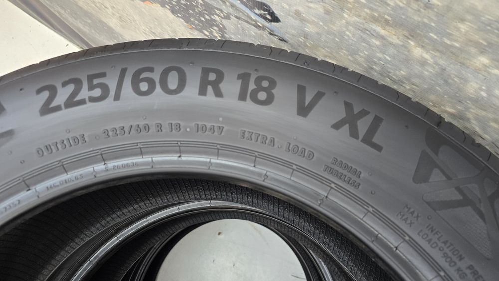 P25 4 x 225/60r18 Continental EcoContact 6 104V XL opony letnie demo jak nowe