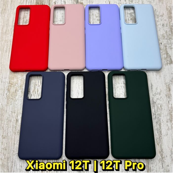 Чохол софттач Silicone Case на Xiaomi 12T/ 12T Pro Микрофибра. Чехол