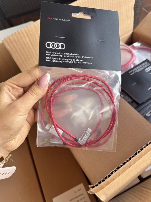 Audi USB Type-C charging cable set