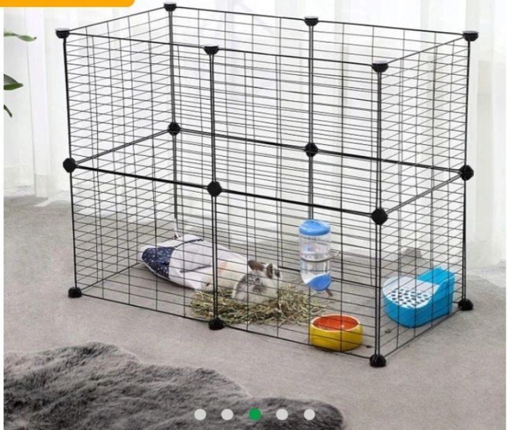 Манеж-клітка трансформер Songmics 12 панелей розміри однієї 35×45см