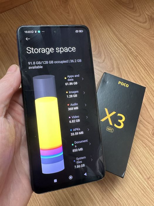 POCO X3 NFC 128GB / 6GB RAM • Estado IMPECÁVEL • Bateria Ótima