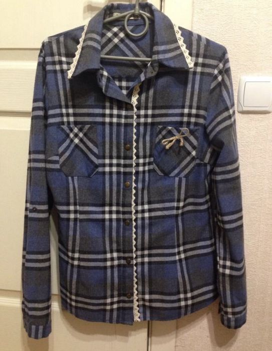 Хлопковая рубашка бавовняна сорочка