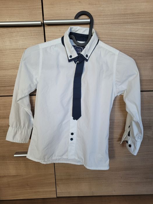 Biała elegancka galowa koszula  Cool Club 116