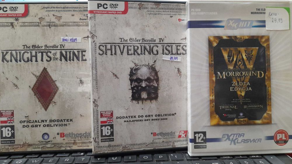 Kolekcja The elder scrolls PC, Knights of, Shivering isles, Morrowind