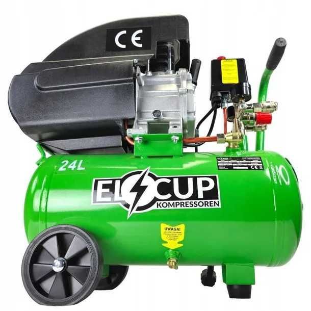 Компрессор ElCup ресивер 24 л воздушный / компресор масляний новий